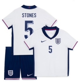 Nogometni Dresovi Engleska Stones Dječji Domaći Euro 2024 Kratkih Rukava